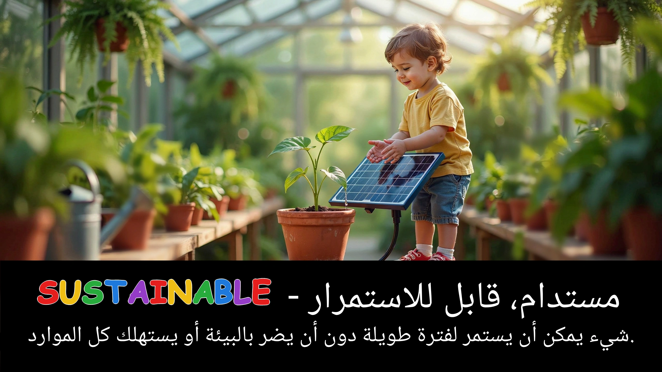 Arabic Illustration for sustainable